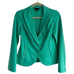 New Metaphor Mint Green Peplum Blazer Business Casual Lightweight Jacket Size XS